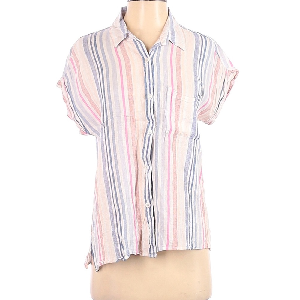 Thread & Supply Striped Button Down Shirt!
